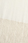 SWAYING/KNIT patchwork striped long skirt SW23AW3B09 white